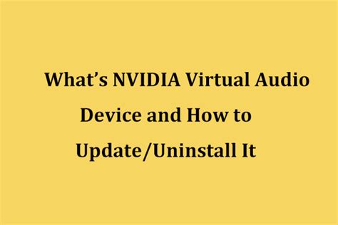 Роль NVIDIA Virtual Audio Device в компьютерных системах