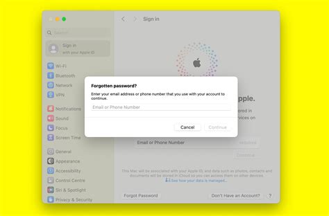 Сбросьте пароль для доступа к Apple ID