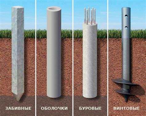 Сваи фундамента: сущность и принцип работы