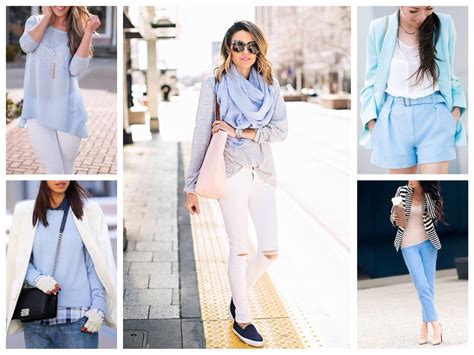 Свежесть в каждом штрихе: облака и голубой пиджак в одежде