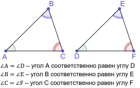 Свойства равных сторон