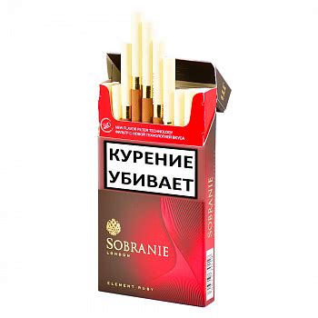 Сигареты Sobranie Element Ruby: вкус и особенности