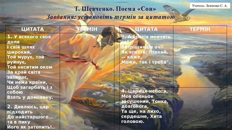 Символический сон: отец Шевченко вдохновляет и зажигает искру творчества