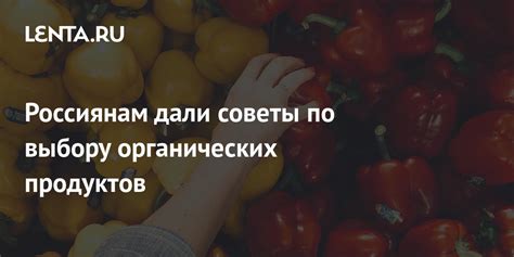 Советы по выбору органических продуктов