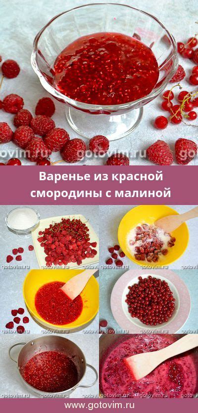 Сочетание красной смородины с малиной