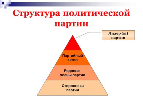 Структура испанской партии