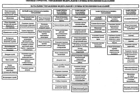 Структура и организация Федеральной службы исполнения наказаний