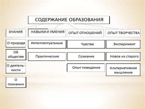 Структура основного содержания: элементы и компоненты