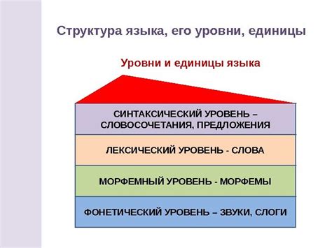 Структура русского языка