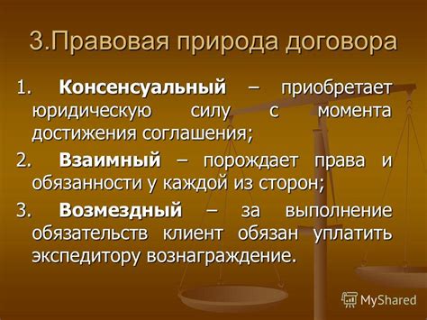 С момента достижения соглашения: правовая сила приобретает договор