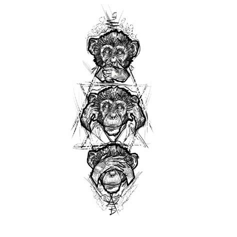 Татуировка три обезьяны и ее значение