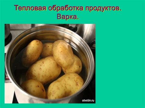 Тепловая обработка и обезопасивание продуктов от микроорганизмов