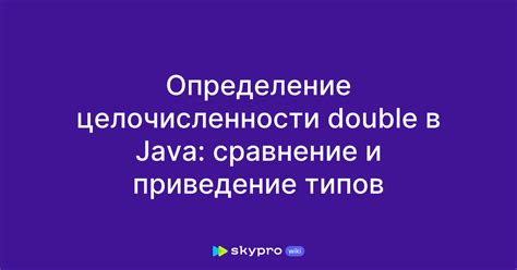 Тип double в программировании: определение и применение