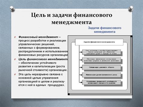 Финансовый менеджмент: основные задачи и функции