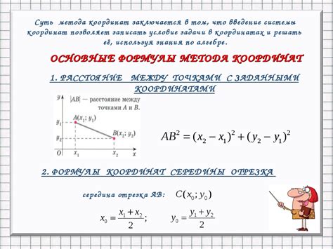 Формула вычисления общей точки