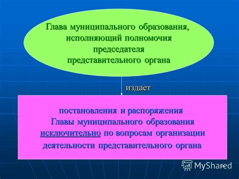 Функции и полномочия представительного органа