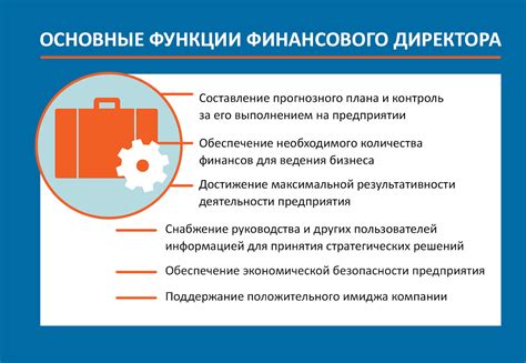 Функции финансового директора в организации