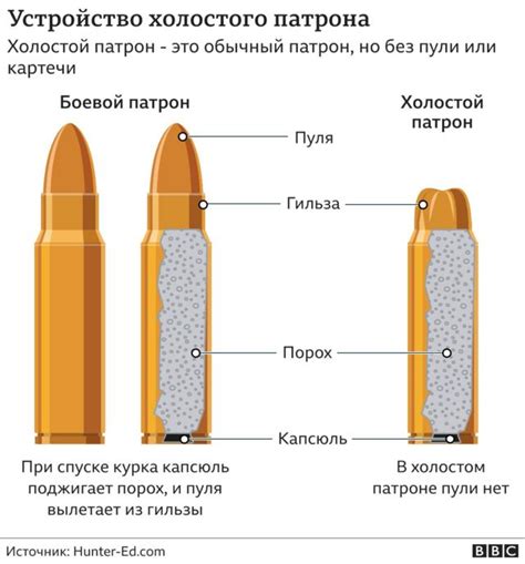 Холостой патрон: особенности