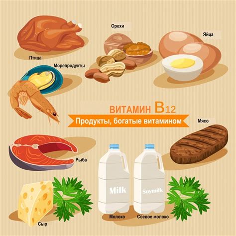 Чем полезен витамин Б12 и какие продукты его содержат