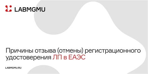 Что делать после отмены регистрационного удостоверения