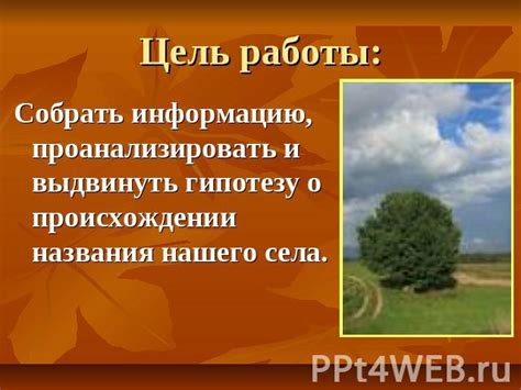 Что означает название работы