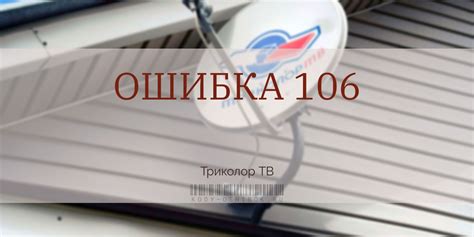 Что такое ошибка 106?