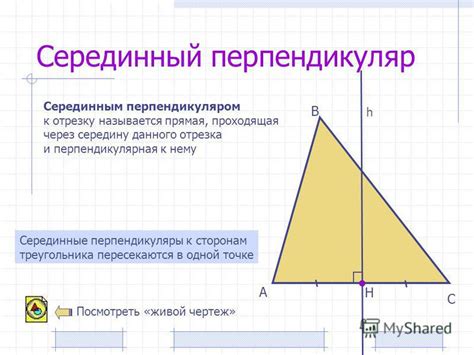 Что такое серединные перпендикуляры?