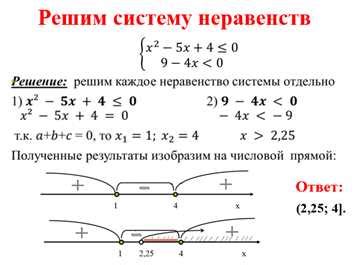 Что такое система неравенств?