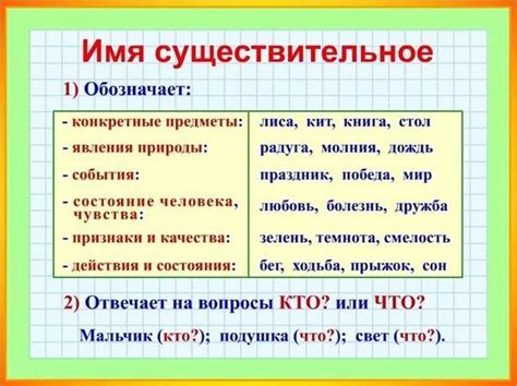 Что такое существительное и как его охарактеризовать