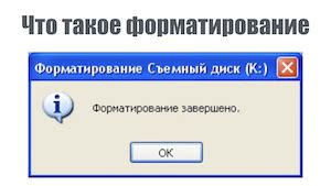 Что такое форматирование съемного жесткого диска?