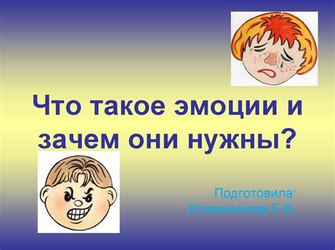 Что такое эмоции и для чего они нужны?