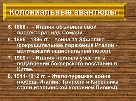 Экономические и политические последствия колониальных захватов