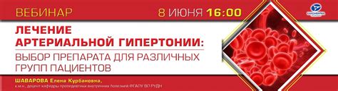  Рекомендации по применению для различных групп пациентов 