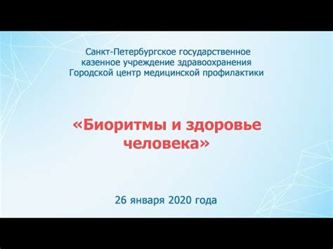   Различные типы биоритмов и их значения 