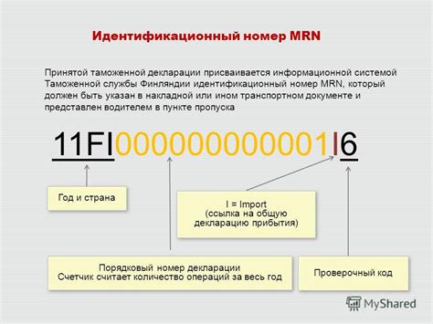 1. Номер МАВ как идентификационный код