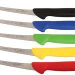 Обвалочные ножи с разноцветными рукоятями