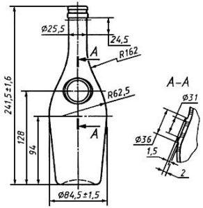 Размер бутылки шампанского: измерение в сантиметрах с пробкой и без
