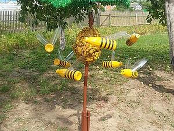 как сделать пчел из пластика. 